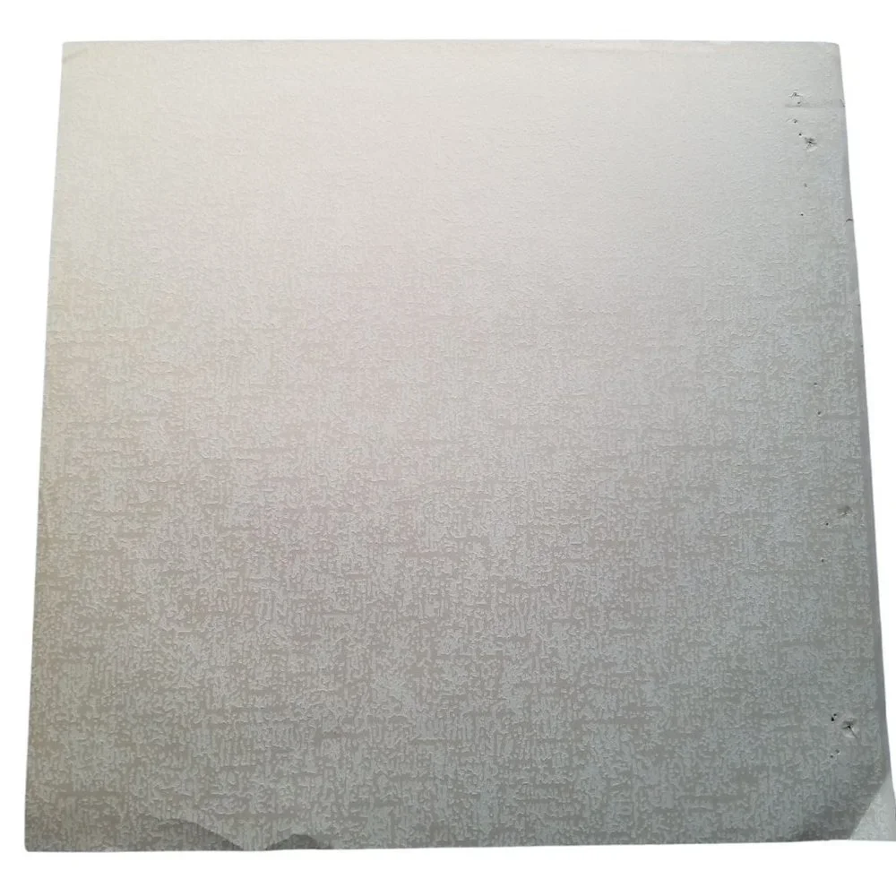 Vintage Wallpaper Sample Sheet Neutral Color Textured Pattern Crafting Dollhouse